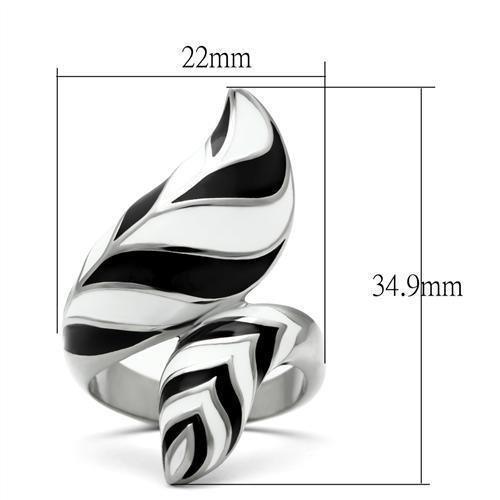 Silver Womens Ring Anillo Para Mujer 316L Stainless Steel Ring Arezzo - Jewelry Store by Erik Rayo