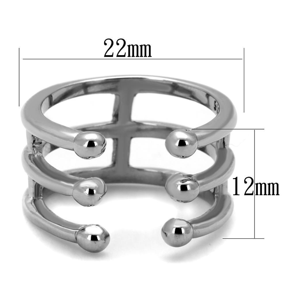 Silver Womens Ring Anillo Para Mujer 316L Stainless Steel Ring Cascina - Jewelry Store by Erik Rayo