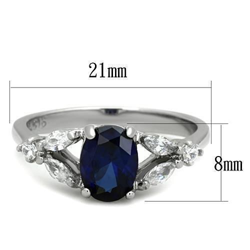 Silver Womens Ring Anillo Para Mujer 316L Stainless Steel Ring Glass in Montana - Jewelry Store by Erik Rayo