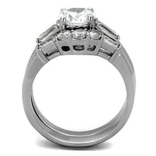 Load image into Gallery viewer, Wedding Rings for Women Engagement Cubic Zirconia Promise Ring Set for Her in Silver Tone Leon - Jewelry Store by Erik Rayo
