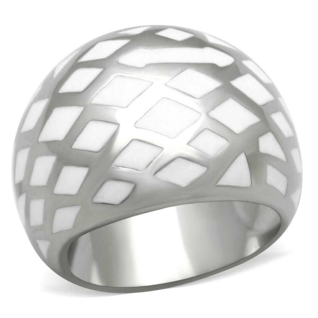 Silver Womens Ring Anillo Para Mujer 316L Stainless Steel Ring Lucca - Jewelry Store by Erik Rayo