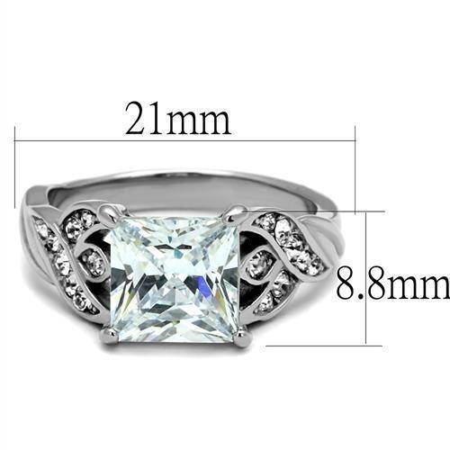 Silver Womens Ring Anillo Para Mujer 316L Stainless Steel Ring San Antonio - Jewelry Store by Erik Rayo