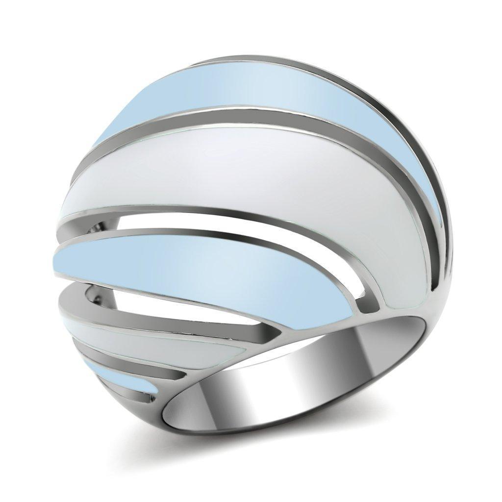 Silver Womens Ring Anillo Para Mujer 316L Stainless Steel Ring Scicli - Jewelry Store by Erik Rayo
