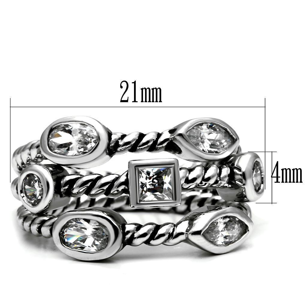 Silver Womens Ring Anillo Para Mujer 316L Stainless Steel Ring Surabaya - Jewelry Store by Erik Rayo