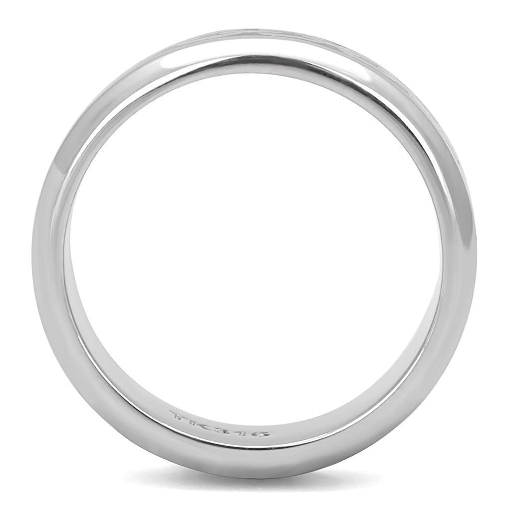 Silver Womens Ring Anillo Para Mujer 316L Stainless Steel Ring with Epoxy Schio - Jewelry Store by Erik Rayo