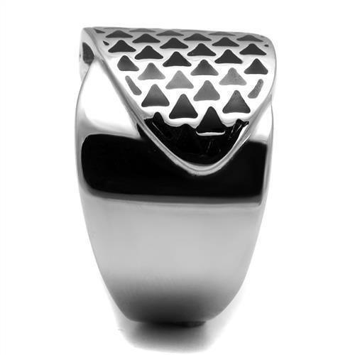 Silver Womens Ring Anillo Para Mujer 316L Stainless Steel Ring with Epoxy Treviso - Jewelry Store by Erik Rayo
