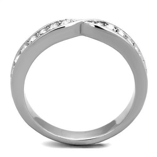 Silver Womens Ring Anillo Para Mujer 316L Stainless Steel Ring with Top Grade Crystal Benevento - Jewelry Store by Erik Rayo