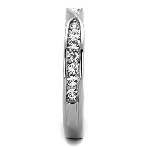 Silver Womens Ring Anillo Para Mujer 316L Stainless Steel Ring with Top Grade Crystal Benevento - Jewelry Store by Erik Rayo