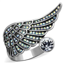 Load image into Gallery viewer, Silver Womens Ring Anillo Para Mujer y Ninos Unisex Kids 316L Stainless Steel Ring with Top Grade Crystal - Jewelry Store by Erik Rayo

