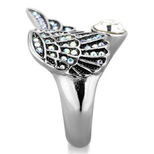 Load image into Gallery viewer, Silver Womens Ring Anillo Para Mujer y Ninos Unisex Kids 316L Stainless Steel Ring with Top Grade Crystal - Jewelry Store by Erik Rayo
