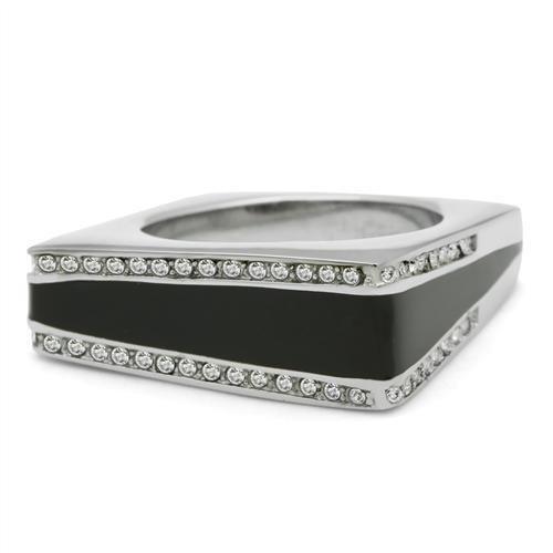 Silver Womens Ring Anillo Para Mujer 316L Stainless Steel Ring with Top Grade Crystal Forio - Jewelry Store by Erik Rayo