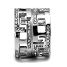 Load image into Gallery viewer, Silver Womens Ring Anillo Para Mujer y Ninos Unisex Kids 316L Stainless Steel Ring with Top Grade Crystal Lombardy - Jewelry Store by Erik Rayo
