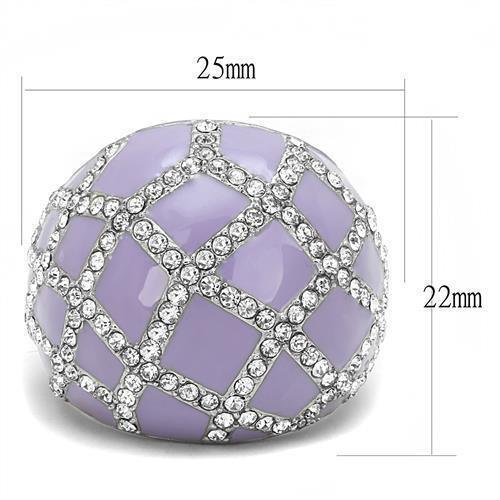 Silver Womens Ring Anillo Para Mujer 316L Stainless Steel Ring with Top Grade Crystal Marche - Jewelry Store by Erik Rayo