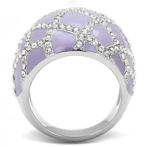 Silver Womens Ring Anillo Para Mujer 316L Stainless Steel Ring with Top Grade Crystal Marche - Jewelry Store by Erik Rayo