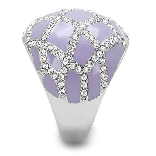 Silver Womens Ring Anillo Para Mujer 316L Stainless Steel Ring with Top Grade Crystal Marche - Jewelry Store by Erik Rayo