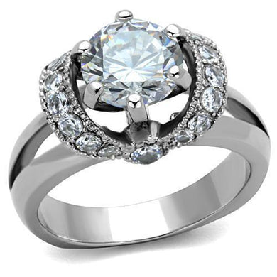Silver Womens Ring Anillo Para Mujer Stainless Steel Ring Beirut Clear - Jewelry Store by Erik Rayo