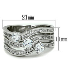 Load image into Gallery viewer, Silver Womens Ring Anillo Para Mujer Stainless Steel Ring Fortaleza - Jewelry Store by Erik Rayo
