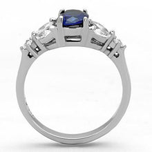 Load image into Gallery viewer, Silver Womens Ring Anillo Para Mujer Stainless Steel Ring Glass in Montana - Jewelry Store by Erik Rayo

