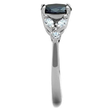Load image into Gallery viewer, Silver Womens Ring Anillo Para Mujer Stainless Steel Ring Glass in Montana - Jewelry Store by Erik Rayo
