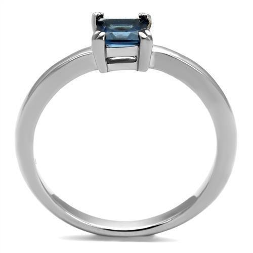 Silver Rings for Women Anillo Para Mujer Stainless Steel Ring with Glass in Montana - Jewelry Store by Erik Rayo
