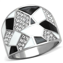 Load image into Gallery viewer, Silver Womens Ring Anillo Para Mujer Stainless Steel Ring with Top Grade Crystal Catanzaro - Jewelry Store by Erik Rayo
