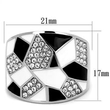 Load image into Gallery viewer, Silver Womens Ring Anillo Para Mujer Stainless Steel Ring with Top Grade Crystal Catanzaro - Jewelry Store by Erik Rayo
