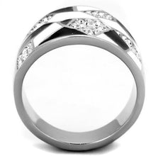Load image into Gallery viewer, Silver Womens Ring Anillo Para Mujer Stainless Steel Ring with Top Grade Crystal Catanzaro - Jewelry Store by Erik Rayo

