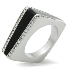 Load image into Gallery viewer, Silver Womens Ring Anillo Para Mujer Stainless Steel Ring with Top Grade Crystal Forio - Jewelry Store by Erik Rayo
