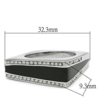 Load image into Gallery viewer, Silver Womens Ring Anillo Para Mujer Stainless Steel Ring with Top Grade Crystal Forio - Jewelry Store by Erik Rayo
