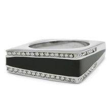 Load image into Gallery viewer, Silver Womens Ring Anillo Para Mujer Stainless Steel Ring with Top Grade Crystal Forio - Jewelry Store by Erik Rayo
