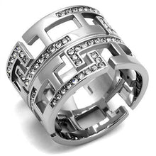Load image into Gallery viewer, Silver Womens Ring Anillo Para Mujer Stainless Steel Ring with Top Grade Crystal Lombardy - Jewelry Store by Erik Rayo
