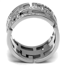 Load image into Gallery viewer, Silver Womens Ring Anillo Para Mujer Stainless Steel Ring with Top Grade Crystal Lombardy - Jewelry Store by Erik Rayo
