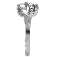 Load image into Gallery viewer, Silver Womens Ring Anillo Para Mujer Stainless Steel Ring with Top Grade Crystal Ortona - Jewelry Store by Erik Rayo
