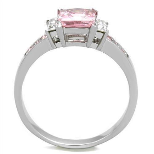 Silver Rings for Women Rose Pink Anillo Para Mujer Stainless Steel Ring in Rose Verona - Jewelry Store by Erik Rayo