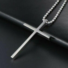 Load image into Gallery viewer, Stainless Steel Jesus Cross Pendant Necklace 18 inch Chain - Jewelry Store by Erik Rayo
