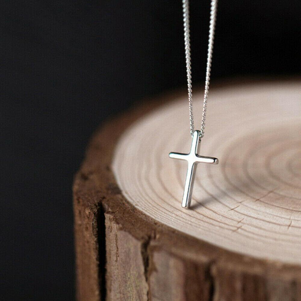 Stainless Steel Jesus Cross Pendant Necklace 18 inch Chain - Jewelry Store by Erik Rayo
