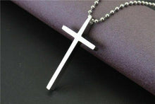 Load image into Gallery viewer, Stainless Steel Jesus Cross Pendant Necklace 18 inch Chain - Jewelry Store by Erik Rayo
