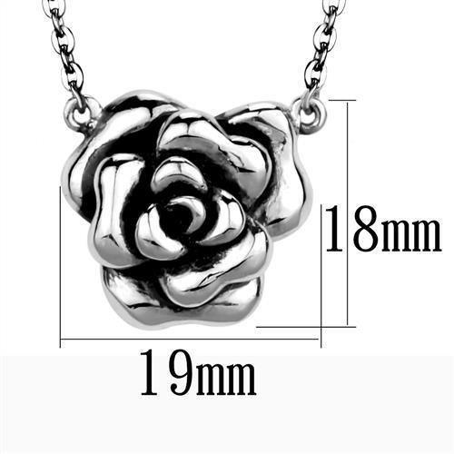 TK1932 - High polished (no plating) Stainless Steel Necklace with No Stone - Jewelry Store by Erik Rayo