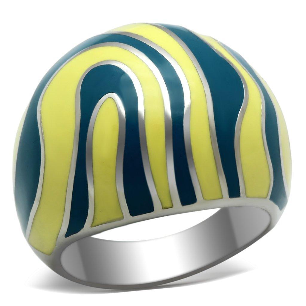 TK258 - High polished (no plating) 316L Stainless Steel Ring with No Stone - Jewelry Store by Erik Rayo