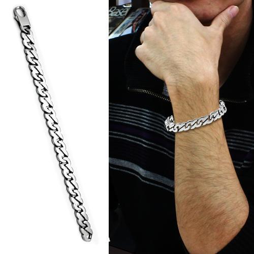 TK345 High polished (no plating) Stainless Steel Bracelet with No Stone in No Stone - Jewelry Store by Erik Rayo
