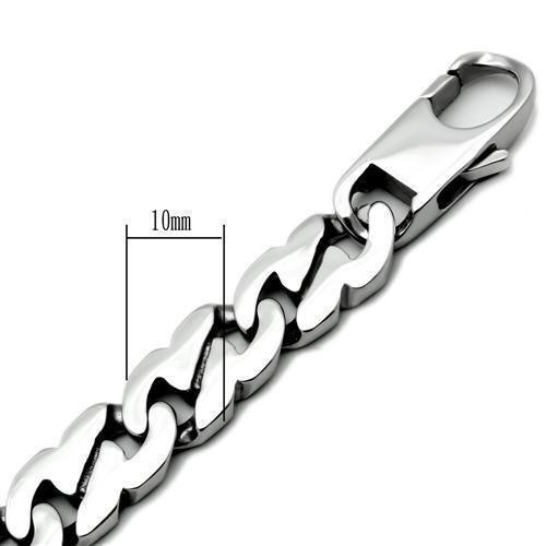 TK345 High polished (no plating) Stainless Steel Bracelet with No Stone in No Stone - Jewelry Store by Erik Rayo