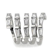 Load image into Gallery viewer, TK3729 High polished Stainless Steel Ring with AAA Grade CZ in Clear - Jewelry Store by Erik Rayo
