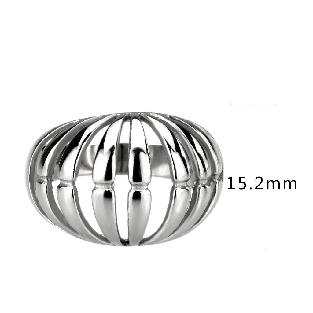 TK3732 High polished Stainless Steel Ring with NoStone in No Stone - Jewelry Store by Erik Rayo