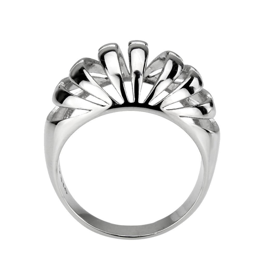 TK3732 High polished Stainless Steel Ring with NoStone in No Stone - Jewelry Store by Erik Rayo