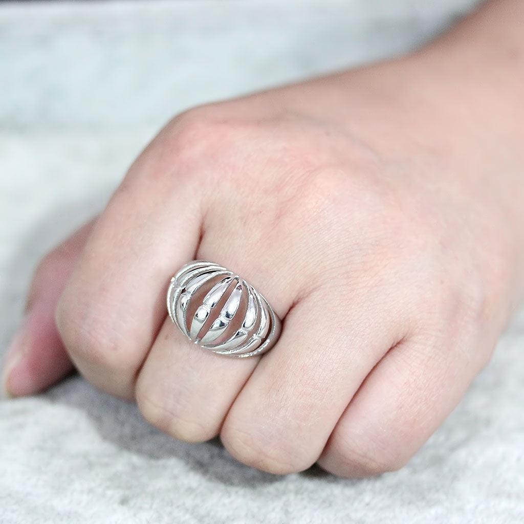TK3732 High polished Stainless Steel Ring with NoStone in No Stone - Jewelry Store by Erik Rayo