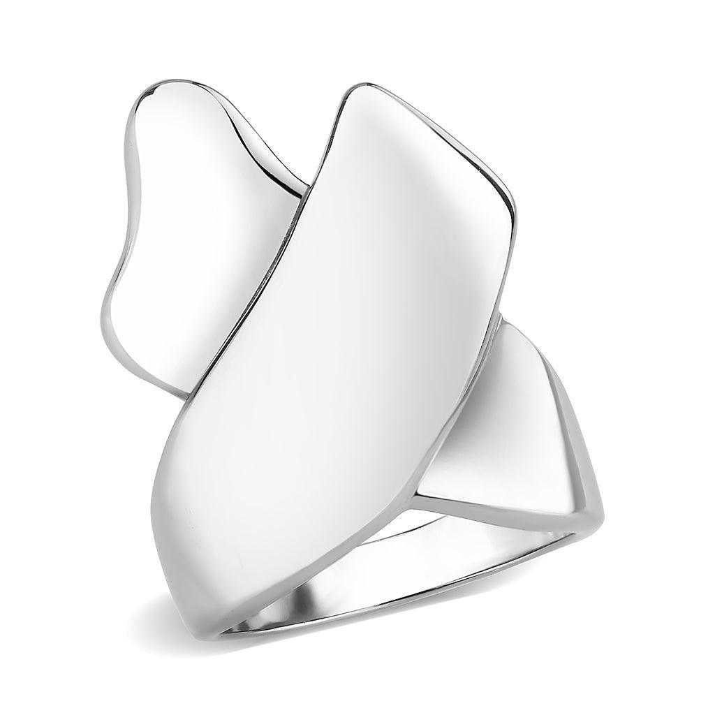 TK3798 - High polished (no plating) Stainless Steel Ring with NoStone in No Stone - Jewelry Store by Erik Rayo