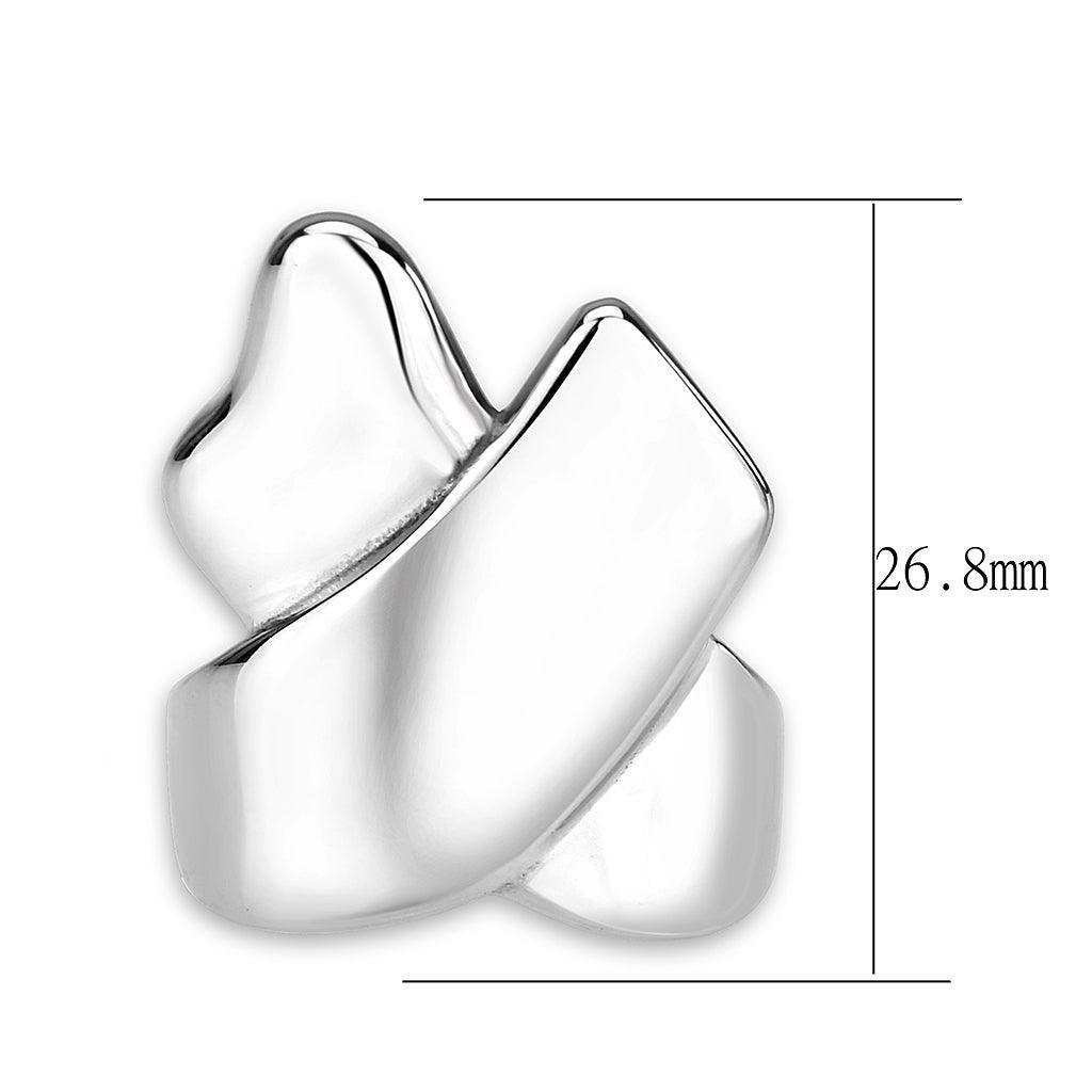 TK3798 - High polished (no plating) Stainless Steel Ring with NoStone in No Stone - Jewelry Store by Erik Rayo
