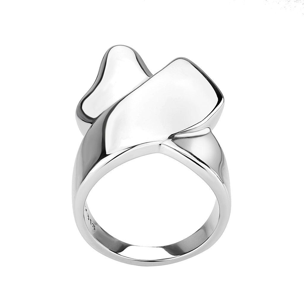 TK3798 - High polished (no plating) Stainless Steel Ring with NoStone in No Stone - Jewelry Store by Erik Rayo