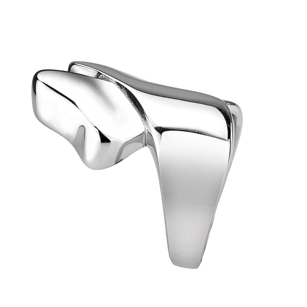 TK3798 - High polished (no plating) Stainless Steel Ring with NoStone in No Stone - Jewelry Store by Erik Rayo