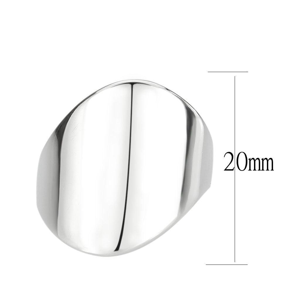 TK3801 - High polished (no plating) Stainless Steel Ring with NoStone in No Stone - Jewelry Store by Erik Rayo